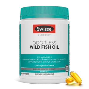 Swisse 无腥味野生鱼油软胶囊 1000mg400粒*1瓶 鱼油守护健康海外进口